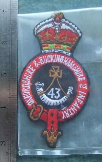 Oxfordshire Buckinghamshire Lt Infantry Blazer Badge