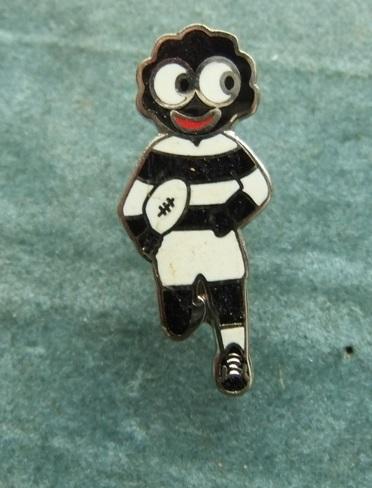 Golly Rugby Black White Kit Badge Non Robertsons issue