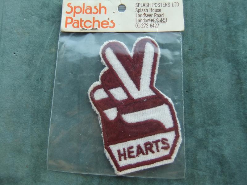 Hearts of Midlothian FC Football Club Patch Badge 1970s